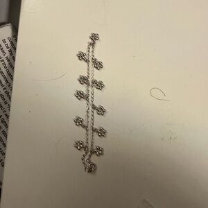 14K White Gold Milor Daisy Bracelet